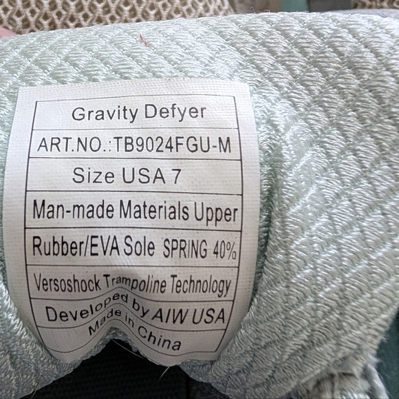 Gravity Defyer Womens Size 7 Gdefy Mighty Walk Shoes Versoshock Gray Blue Aqua - Picture 11 of 11